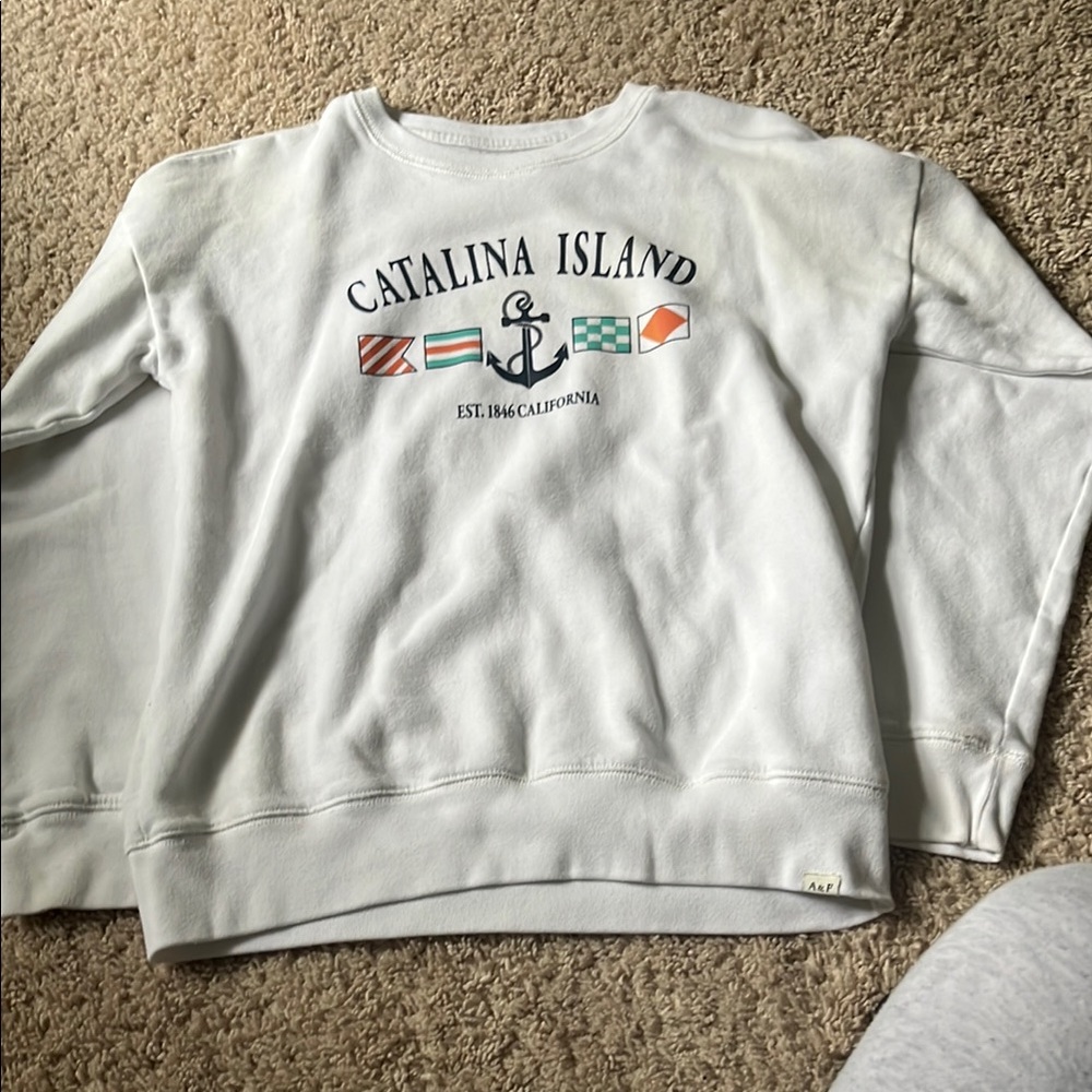 Abercrombie Kids White Catalina Island Sweatshirt